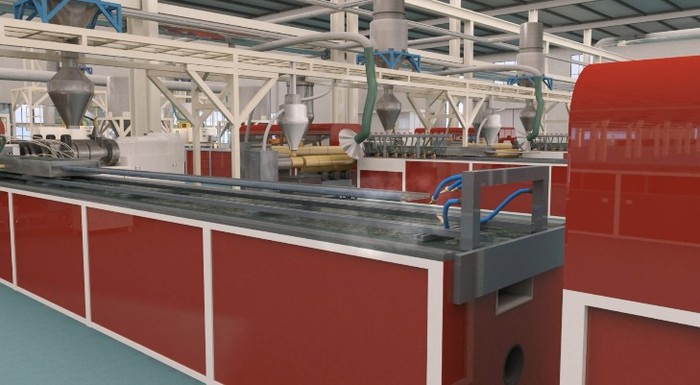 塑钢工艺三维动画