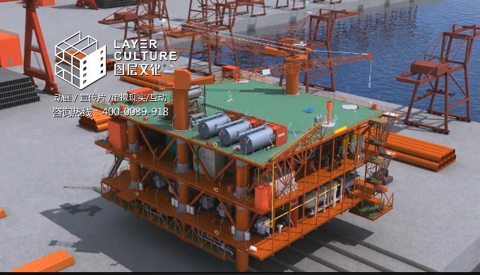 海上石油工业动画